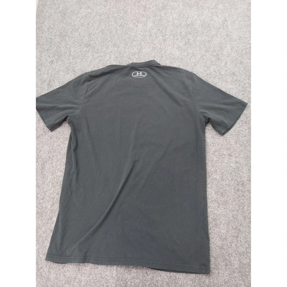 Lot 3 UNDER ARMOUR Shirt Men Medium Blue Black Henley Tee Short Long Sleeve Logo